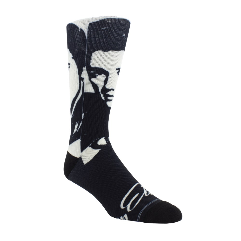 Elvis Presley - Sublimation Crew Sokken - Zwart